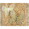 Prima - Butterflies Collection - Sheer Fabric Butterflies with Metal Clip - Cream, CLEARANCE