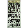 Prima - Textured Alphabet Stickers - Brown, CLEARANCE