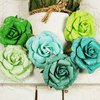Prima - Winter Rose Collection - Flower Embellishments - Glacier