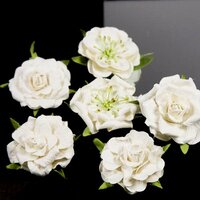 Prima - Lilliput Rose Collection - Flower Embellishments - Marshmellow