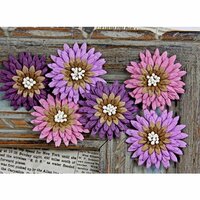 Prima - Petite Mums Collection - Flower Embellishments - Violette, CLEARANCE