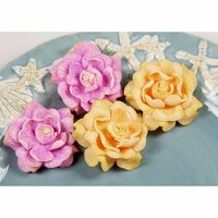 Prima - Exotic Gardenia Collection - Flower Embellishments - South Pacific, CLEARANCE