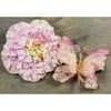 Prima - Andorra Collection - Jeweled Butterfly and Flower Embellishments - Pink, CLEARANCE