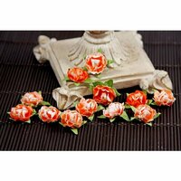 Prima - Cameo Roses Collection - Miniature Mulberry Flower Embellishments - Poppyfield, CLEARANCE