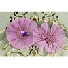 Prima - Zazi Collection - Fabric Flower Embellishments - Lilac, CLEARANCE
