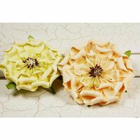 Prima - Fiesta Collection - Layered Paper Flower Embellishments - Orchard, CLEARANCE