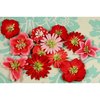 Prima - Love Story Collection - Flower Embellishments - Kissing Red, CLEARANCE