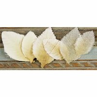 Prima - Calcutta Collection - Fabric Leaves - Oatmeal, CLEARANCE