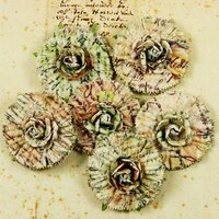 Prima - Belle Arte Collection - Mulberry Flower Embellishments - Document, CLEARANCE