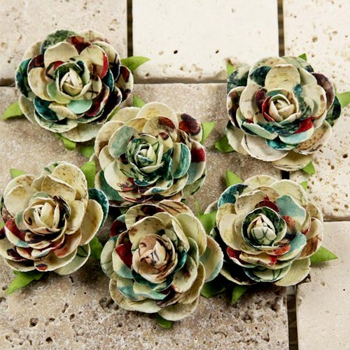 Prima - Belle Arte Collection - Mulberry Flower Embellishments - Nuveau, CLEARANCE