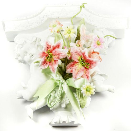 Prima - Debutantes Collection - Miniature Fabric Flower Bouquet - Blush, CLEARANCE