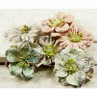 Prima - Flights of Fancy Collection - Flower Embellishments - Mix 2, CLEARANCE