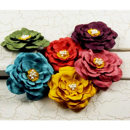 Prima - Umbrella Collection - Flower Embellishments - Mix 1, CLEARANCE