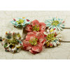 Prima - Umbrella Collection - Flower Embellishments - Mix 2, CLEARANCE