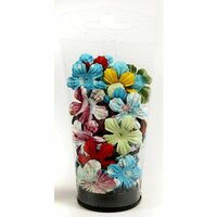 Prima - Watercolor Rainbow Collection - Flower Embellishments - Essentials Small, CLEARANCE