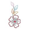 Prima - Say It In Crystals Collection - Self Adhesive Jewel Art - Bling - Flower - Multicolor 1, CLEARANCE