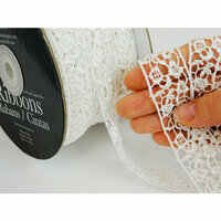 Prima - Lace Collection - Bleached Interlace Spool - 30 Yards