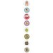 Prima - Pebbles Collection - Self Adhesive Pebbles with Gems - So Cute, CLEARANCE