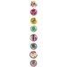 Prima - Pebbles Collection - Self Adhesive Pebbles with Gems - Paisley Road