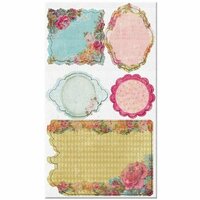 Prima - Annalee Collection - Self Adhesive Canvas Laminated Chipboard Pieces, CLEARANCE