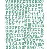 Prima - Paisley Road Collection - Textured Alphabet Stickers - Blue, CLEARANCE