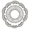 Prima - Paintable Clear Acrylic Stamps - Doily, CLEARANCE