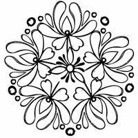 Prima - Paintable Clear Acrylic Stamps - Flower 2