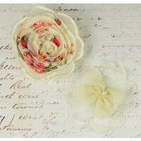 Prima - Clementine Collection - Fabric Flower Embellishments - Bella