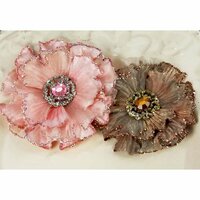 Prima - Rossetti Roses Collection - Fabric Flower Embellishments - Grace