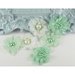 Prima - Louisa May Alcotts Collection - Fabric Flower Embellishments - Mint, CLEARANCE