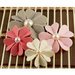 Prima - Kalanchoe Collection - Felt Flower Embellishments - Sherbert, CLEARANCE