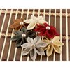 Prima - Kalanchoe Collection - Felt Flower Embellishments - Mahogany, CLEARANCE