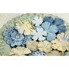 Prima - Sweet Taffy Collection - Flower Embellishments - Blue