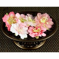 Prima - Petunia Collection - Fabric Flower Embellishments - Rondo