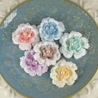 Prima - Angelous Collection - Fabric Flower Embellishments - Baglis, CLEARANCE