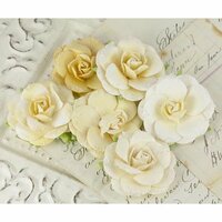 Prima - Love Letter Roses Collection - Flower Embellishments - Peridot