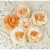 Prima - Love Letter Roses Collection - Flower Embellishments - Tiger Eyes, CLEARANCE
