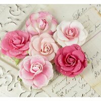 Prima - Love Letter Roses Collection - Flower Embellishments - Quartz