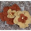 Prima - Royal Verbena Collection - Fabric Flower Embellishments - Camel