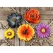 Prima - Autumn Harvest Collection - Flower Embellishments - Ginger, CLEARANCE