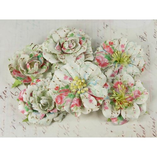 Prima - Orchard Mix Collection - Flower Embellishments - Blushing Picnic