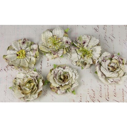 Prima - Orchard Mix Collection - Flower Embellishments - Sahara, CLEARANCE