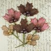Prima - Antique Mistletoe Collection - Jeweled Embellishments - Raspberry Mocha