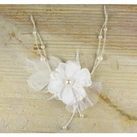 Prima - Scrapbook Jewelry Collection - Jeweled Flower Necklaces - Sugar