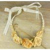 Prima - Scrapbook Jewelry Collection - Jeweled Flower Necklaces - Daffodil