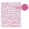 Prima - Textured Alphabet Stickers - Plum, CLEARANCE