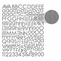 Prima - Textured Alphabet Stickers - Black