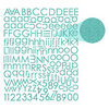 Prima - Textured Alphabet Stickers - Teal