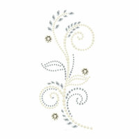 Prima - Say It In Pearls and Crystals Collection - Self Adhesive Jewel Art - Bling - Feathered Hat - Clear