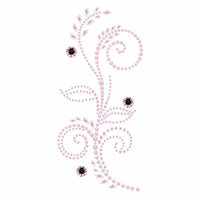 Prima - Say It In Pearls and Crystals Collection - Self Adhesive Jewel Art - Bling - Feathered Hat - Pink